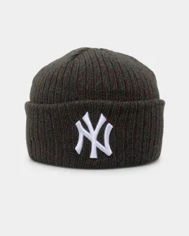 New Era New York Yankees Q223 Knitted Beanie Speckle Black