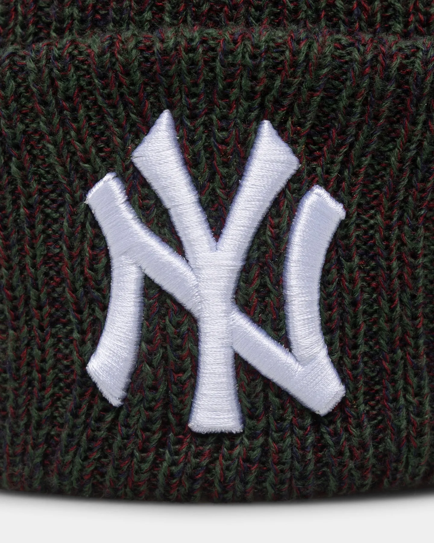 New Era New York Yankees Q223 Knitted Beanie Speckle Black