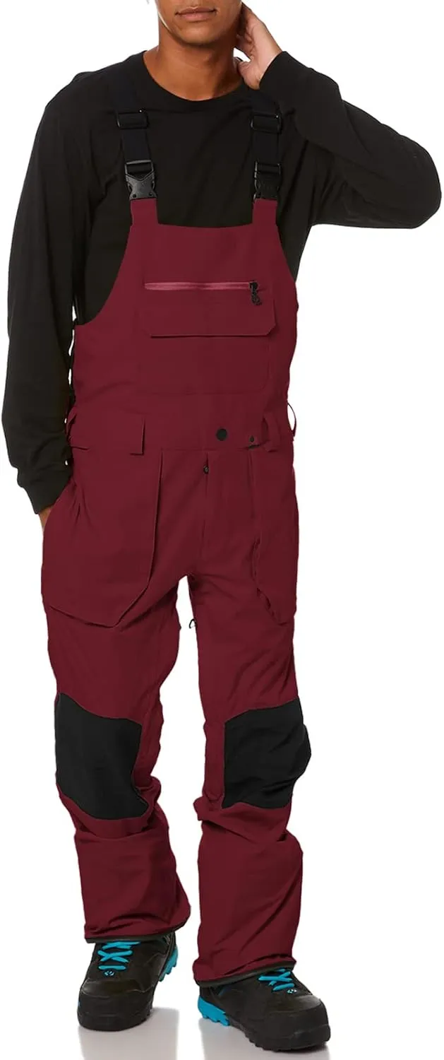 Newffr Mens Snow Bib Water-Resistant Insulated Waterproof Snow Pants Ski Snowboard Overalls