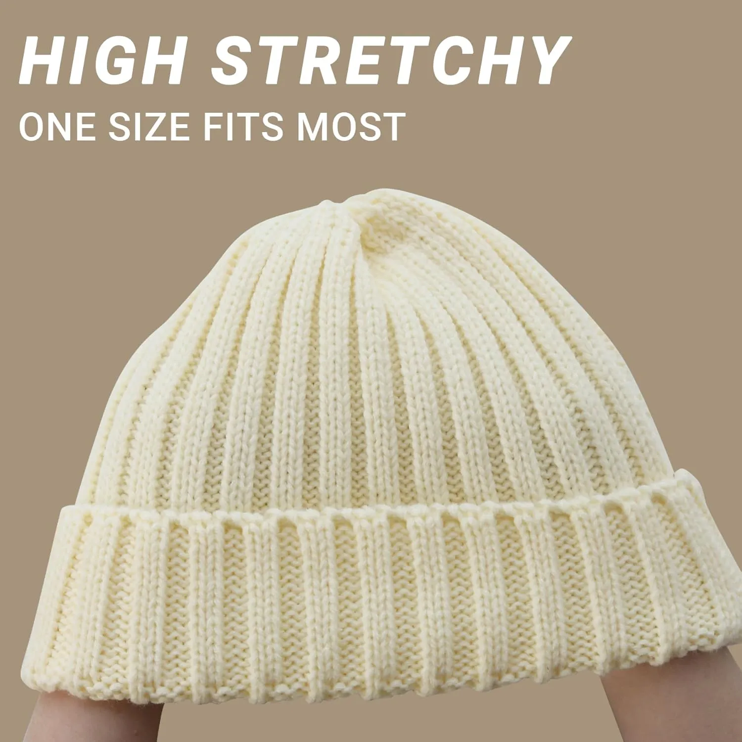 NPQQUAN Thick Warm Winter Hats for Women Knit Beanie Hat Skull Cap Beanies for Men Women