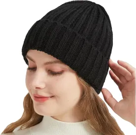 NPQQUAN Thick Warm Winter Hats for Women Knit Beanie Hat Skull Cap Beanies for Men Women