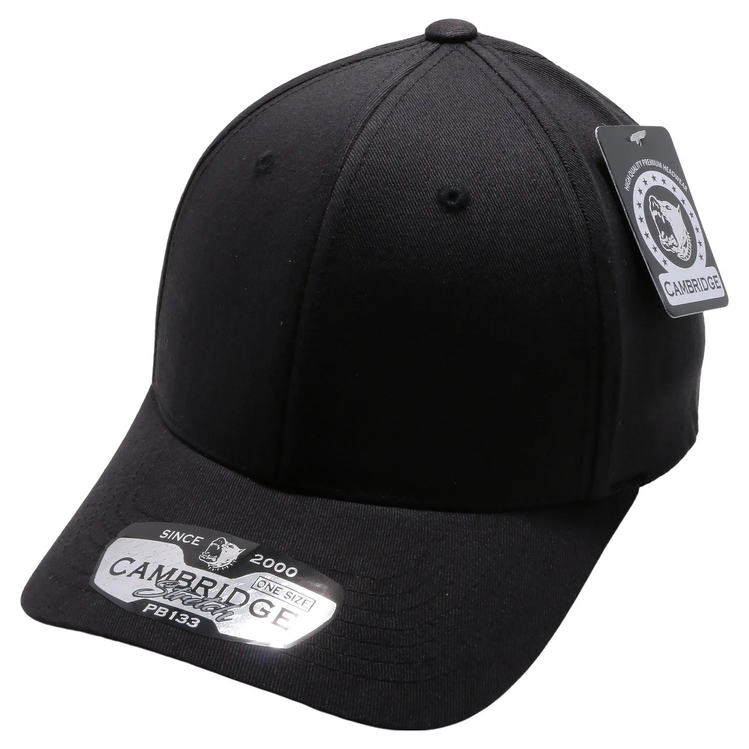PB133 Pit Bull Comfort Fit One Size Baseball Caps [Black]