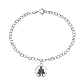 Rooster Pose Yoga Charm Bracelet