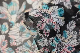 Sea Of Orchids Silk Georgette