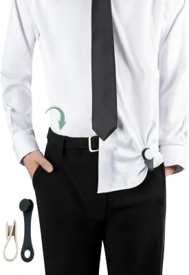 Shirt Stays for Men, 2 Pair, 2025 Year Upgrade Hidden Suspenders for Men Adjustable with Non-slip for Police Military and Shirt Keepers