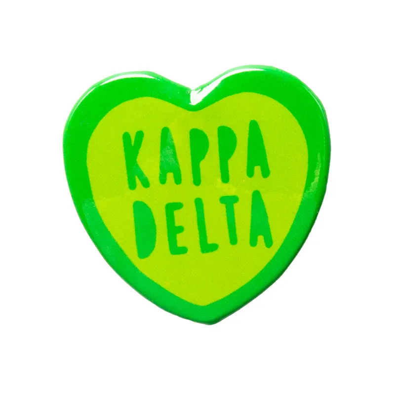 Sorority Heart Button