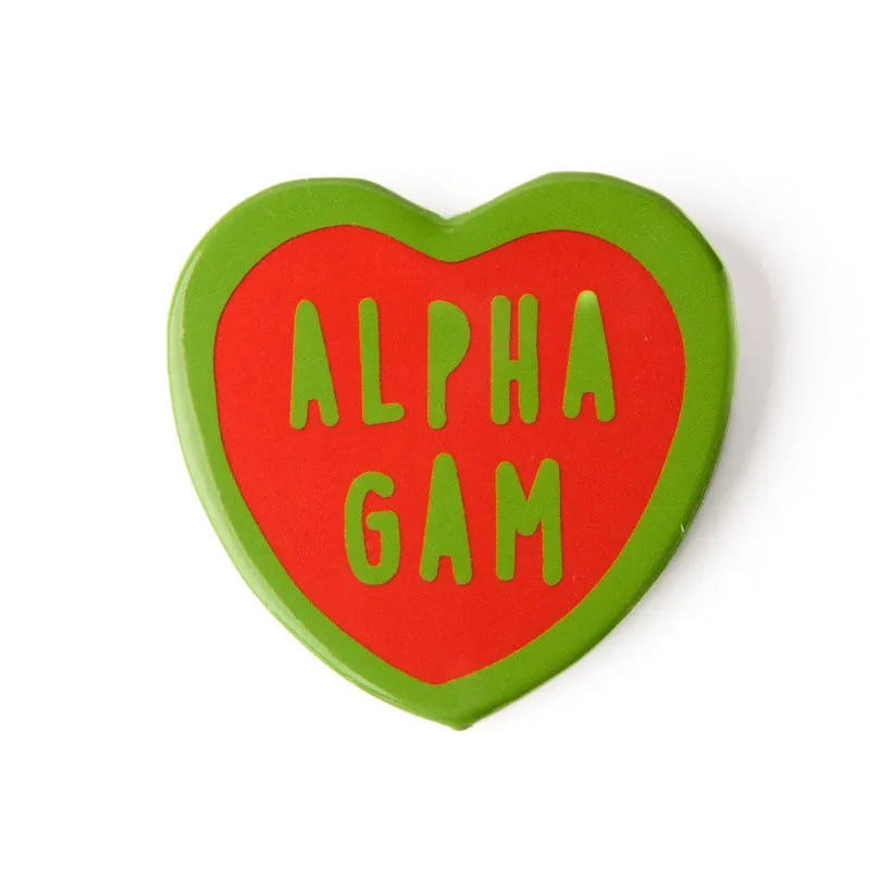 Sorority Heart Button