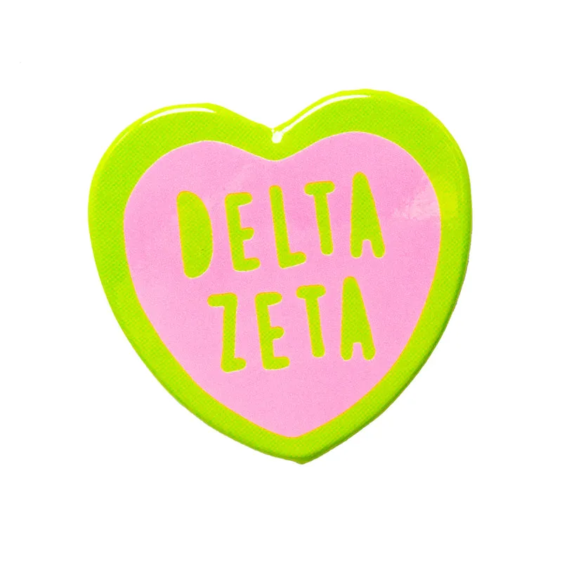 Sorority Heart Button