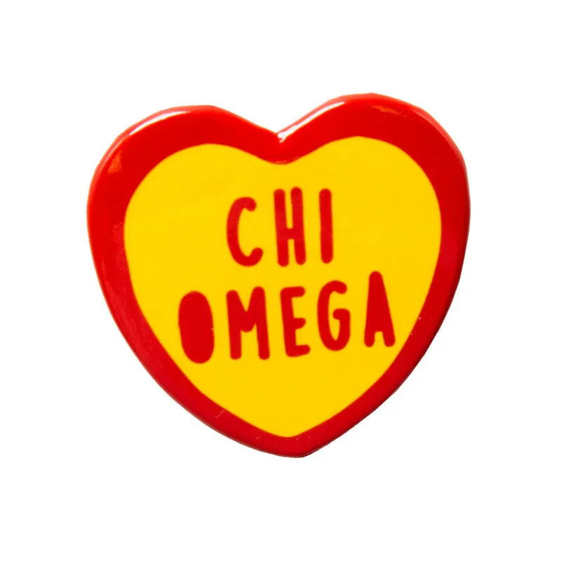 Sorority Heart Button