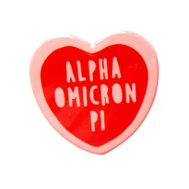 Sorority Heart Button