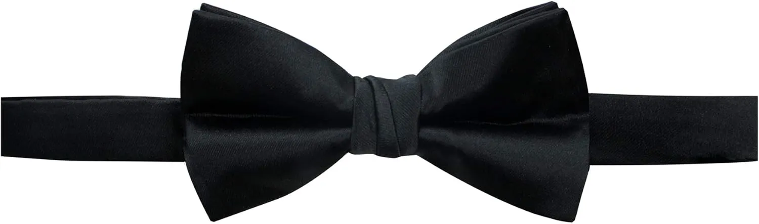 Spring Notion Men's Solid Color Satin Microfiber Bow Tie