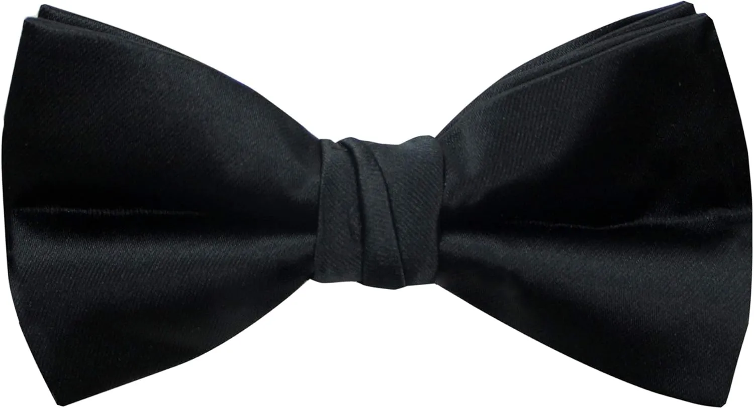 Spring Notion Men's Solid Color Satin Microfiber Bow Tie