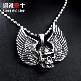 Stainless Steel arrvial angle wing skull Men pendant Stainless Steel Jewelry
