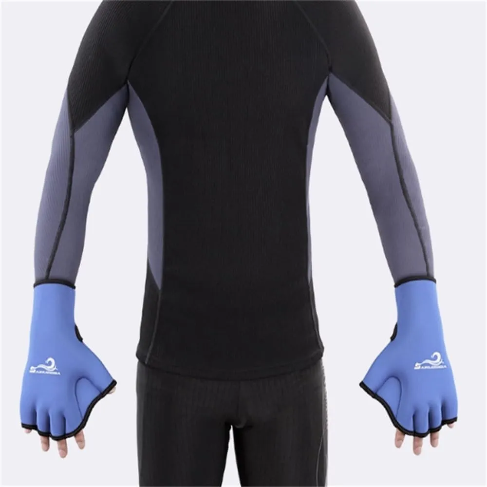 Swimming Webbed Gloves Training Gloves Aquatic Fitness Paddles Water Resistance Diving Hand Web for Men, Women, Scuba Diving, Snorkeling, Spear Fishing