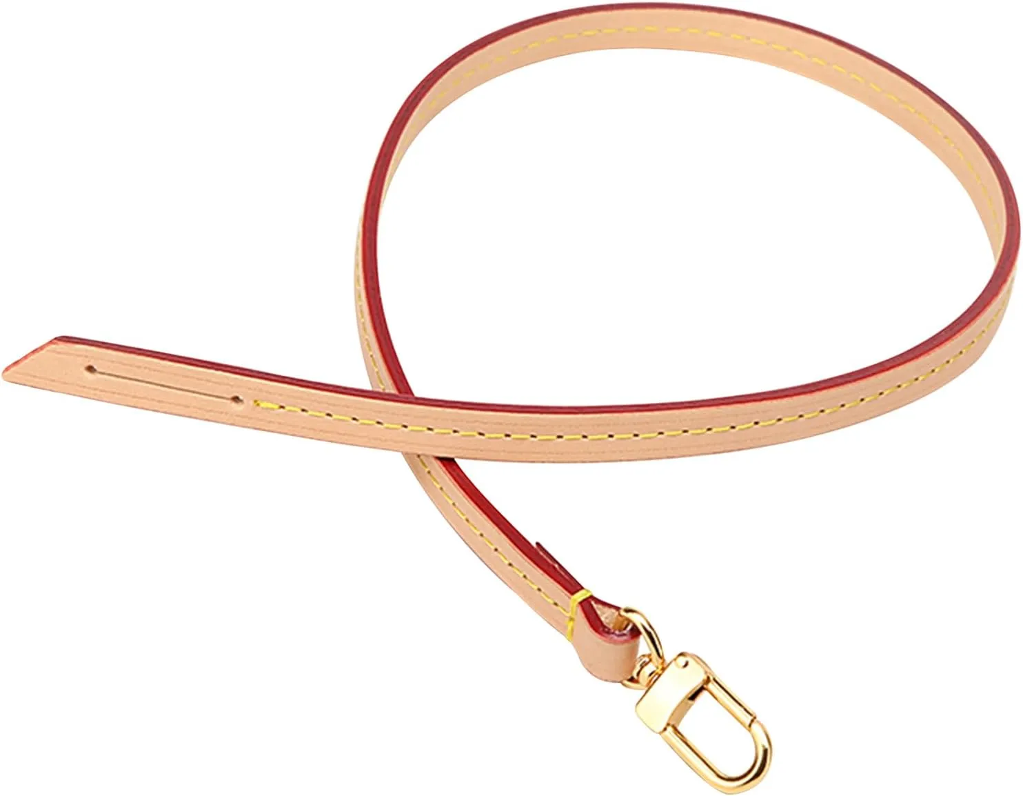 Vachetta Leather Strap Replacement Crossbody Handbag Shoulder Purse Strap for Speedy Bags(Width:0.39in,Length:23.6in,Single Buckle)