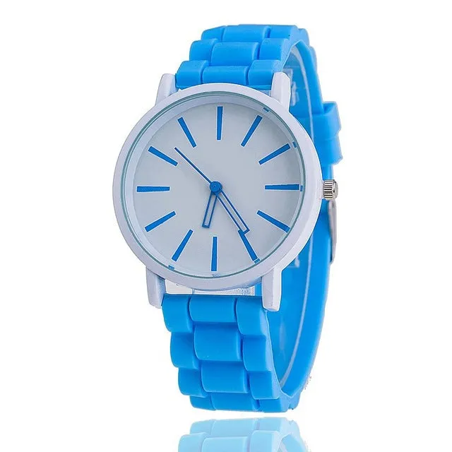 Vansvar Brand Fashion Jelly Silicone Women Wristwatch Casual Luxury Quartz Watches Relogio Feminino Hot Selling 377