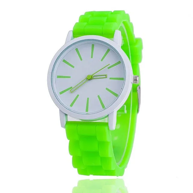 Vansvar Brand Fashion Jelly Silicone Women Wristwatch Casual Luxury Quartz Watches Relogio Feminino Hot Selling 377