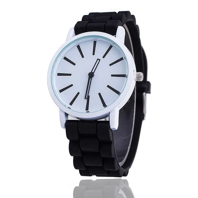 Vansvar Brand Fashion Jelly Silicone Women Wristwatch Casual Luxury Quartz Watches Relogio Feminino Hot Selling 377