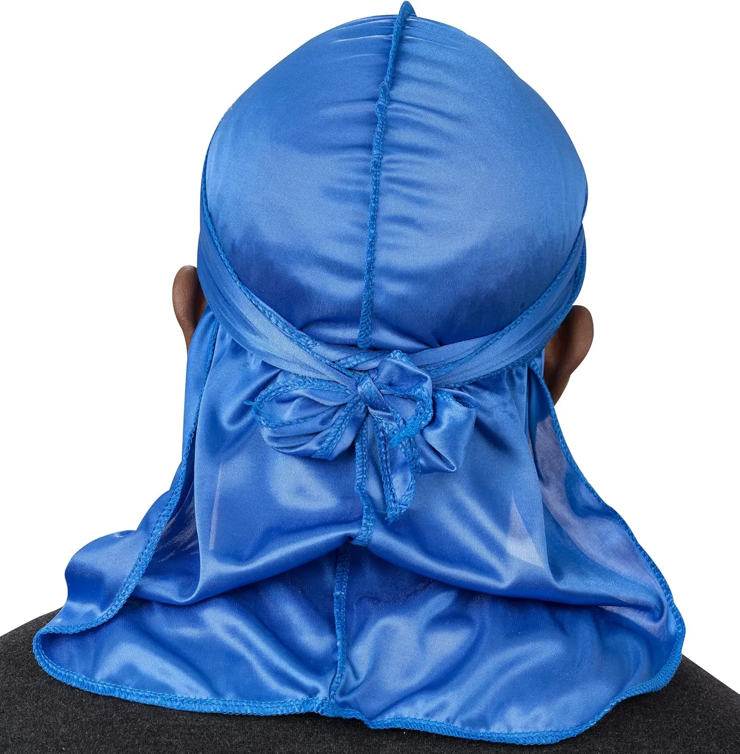 Veeta Superior Silk Durag - Smooth Silk Durag for Men & Women, Long Double Wide Straps, Outside Seam Triple Stitch Du Rag