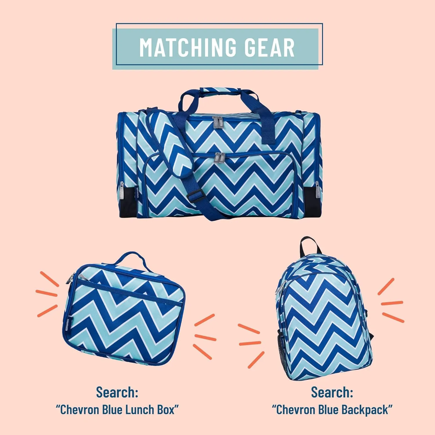 Wildkin Kids Weekender Duffel Bag ?C Carry-On Size for School, Travel, & Sleepovers