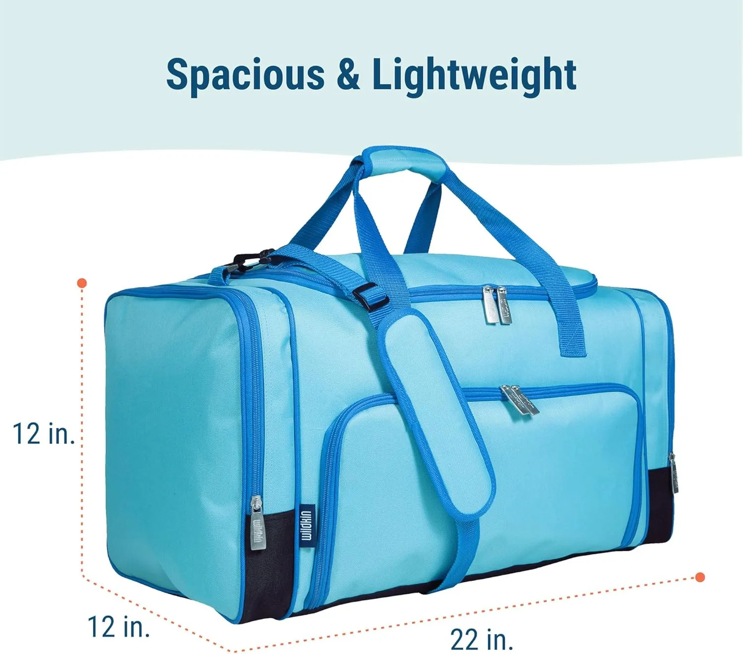 Wildkin Kids Weekender Duffel Bag ?C Carry-On Size for School, Travel, & Sleepovers