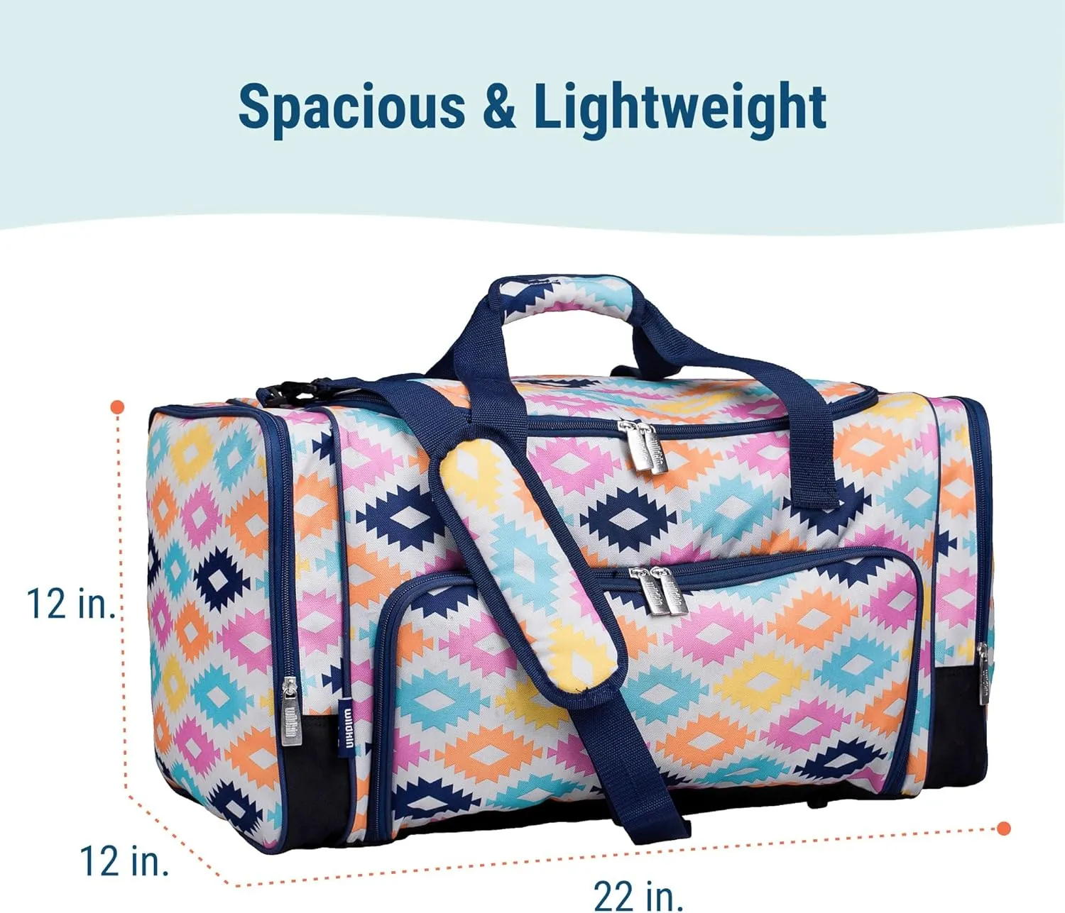 Wildkin Kids Weekender Duffel Bag ?C Carry-On Size for School, Travel, & Sleepovers