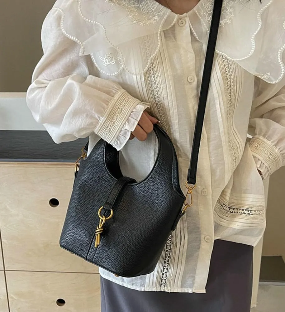 Women's PU Leather Hobo Shoulder Crossbody Bag - Vintage Tote Small Handbag Purse