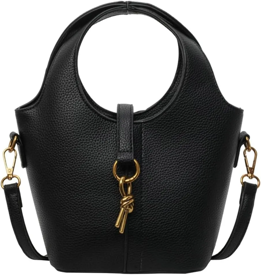 Women's PU Leather Hobo Shoulder Crossbody Bag - Vintage Tote Small Handbag Purse