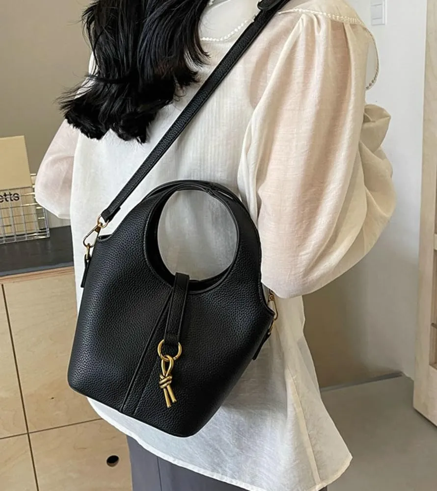 Women's PU Leather Hobo Shoulder Crossbody Bag - Vintage Tote Small Handbag Purse