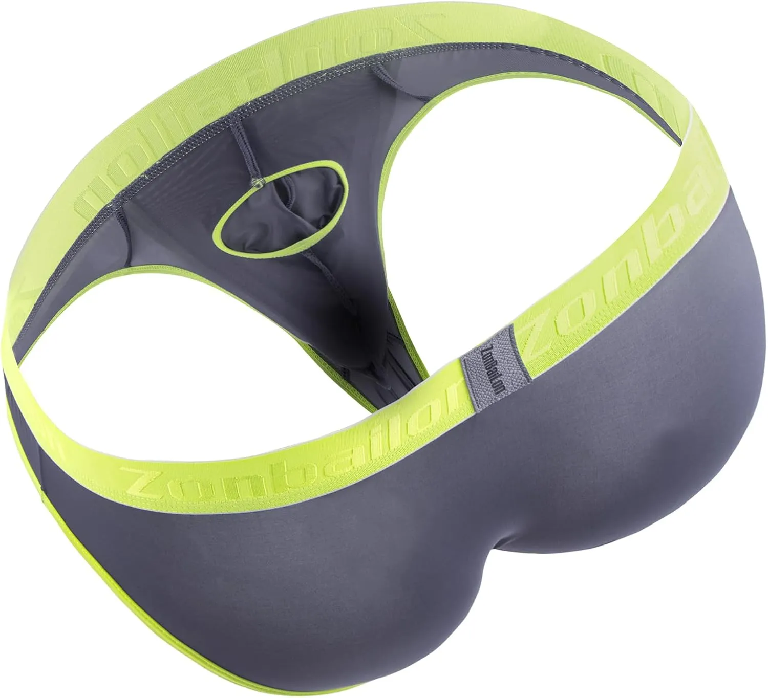 ZONBAILON Men's Briefs Dual Pouch Ice Silk Underwear See Through Thin Breathable Sexy Panties